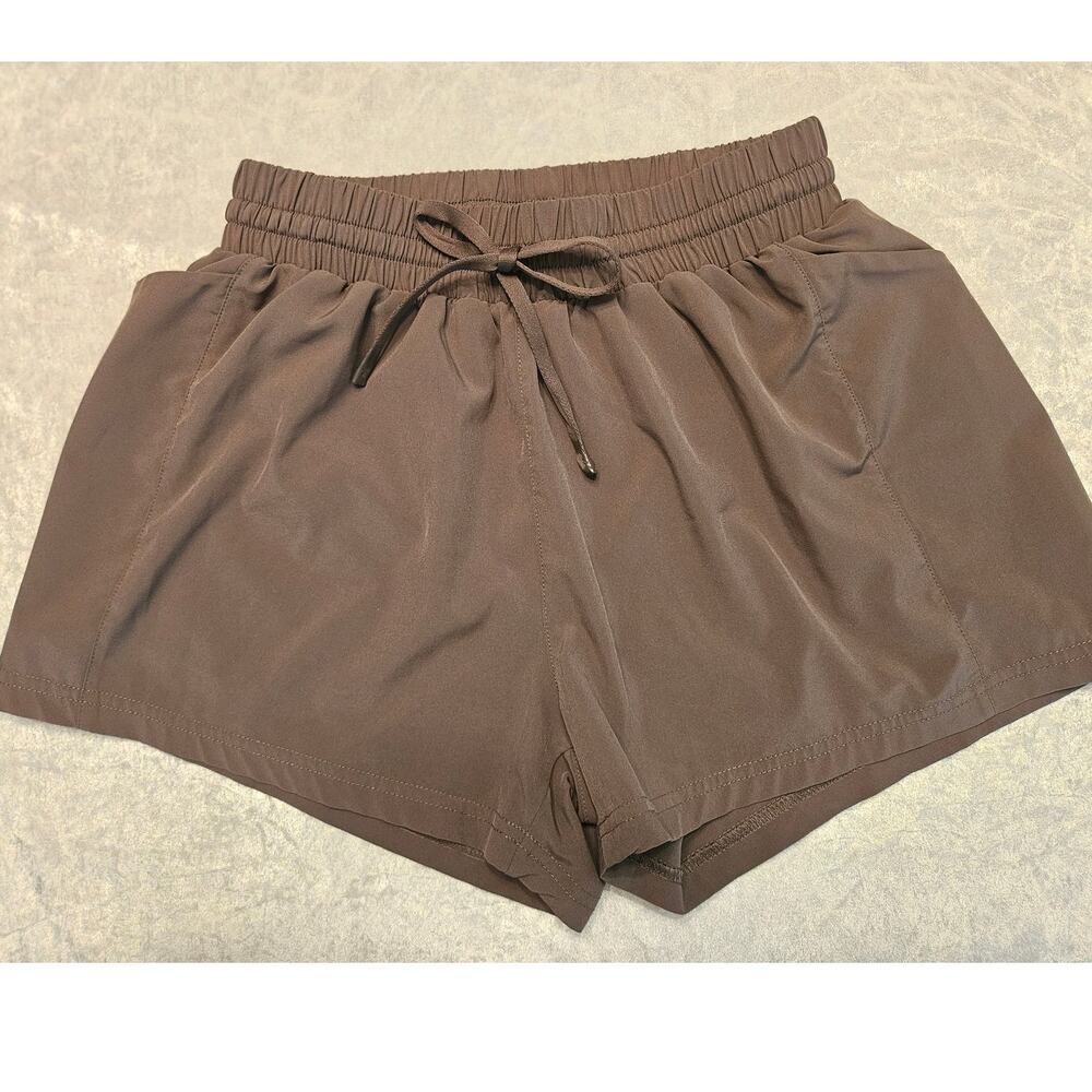 EUC - AS Revival - Brown Athletic Running Shorts 24-28" Waist, Stretch 84